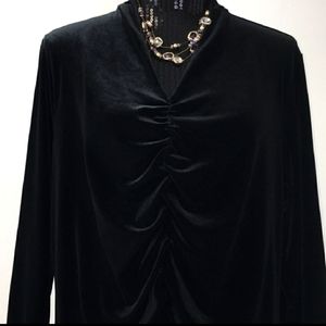 Lands End Velour Top